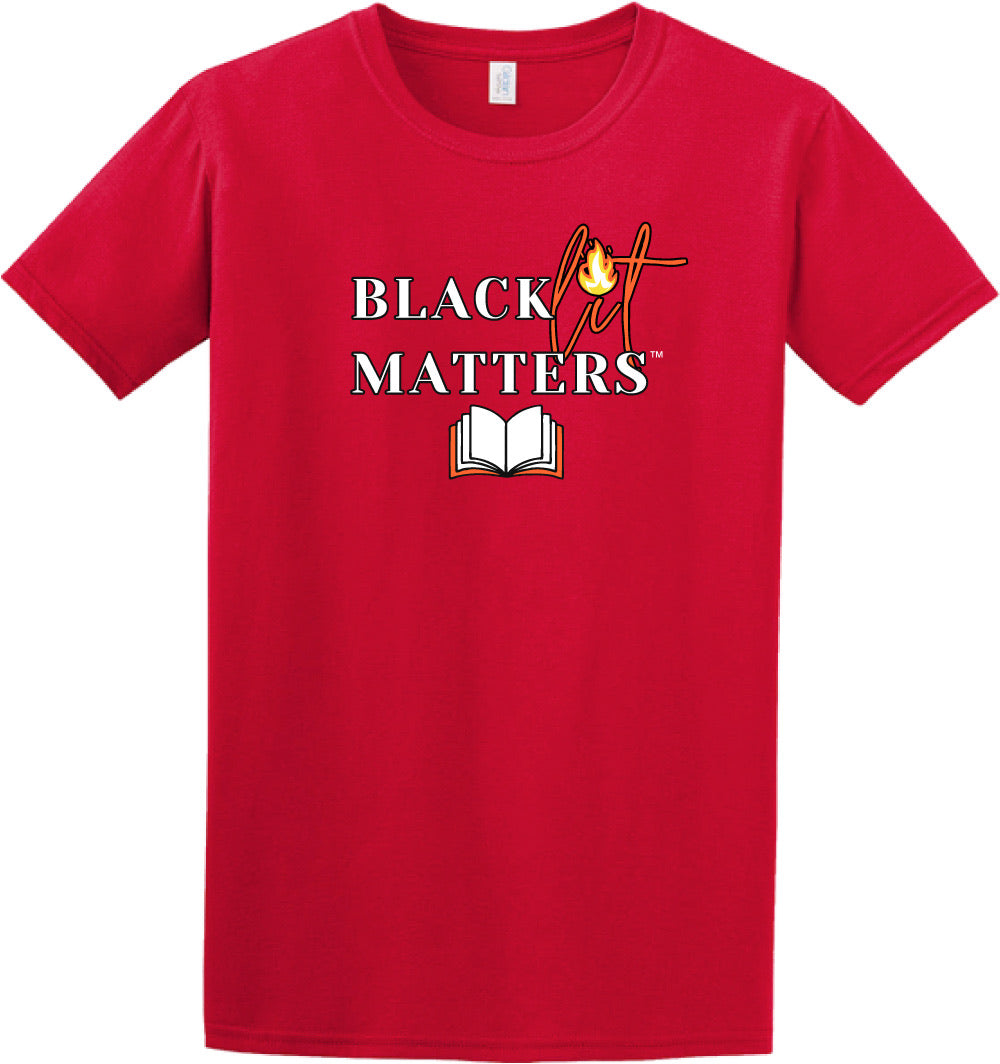 Black Lit Matters Red T-shirt